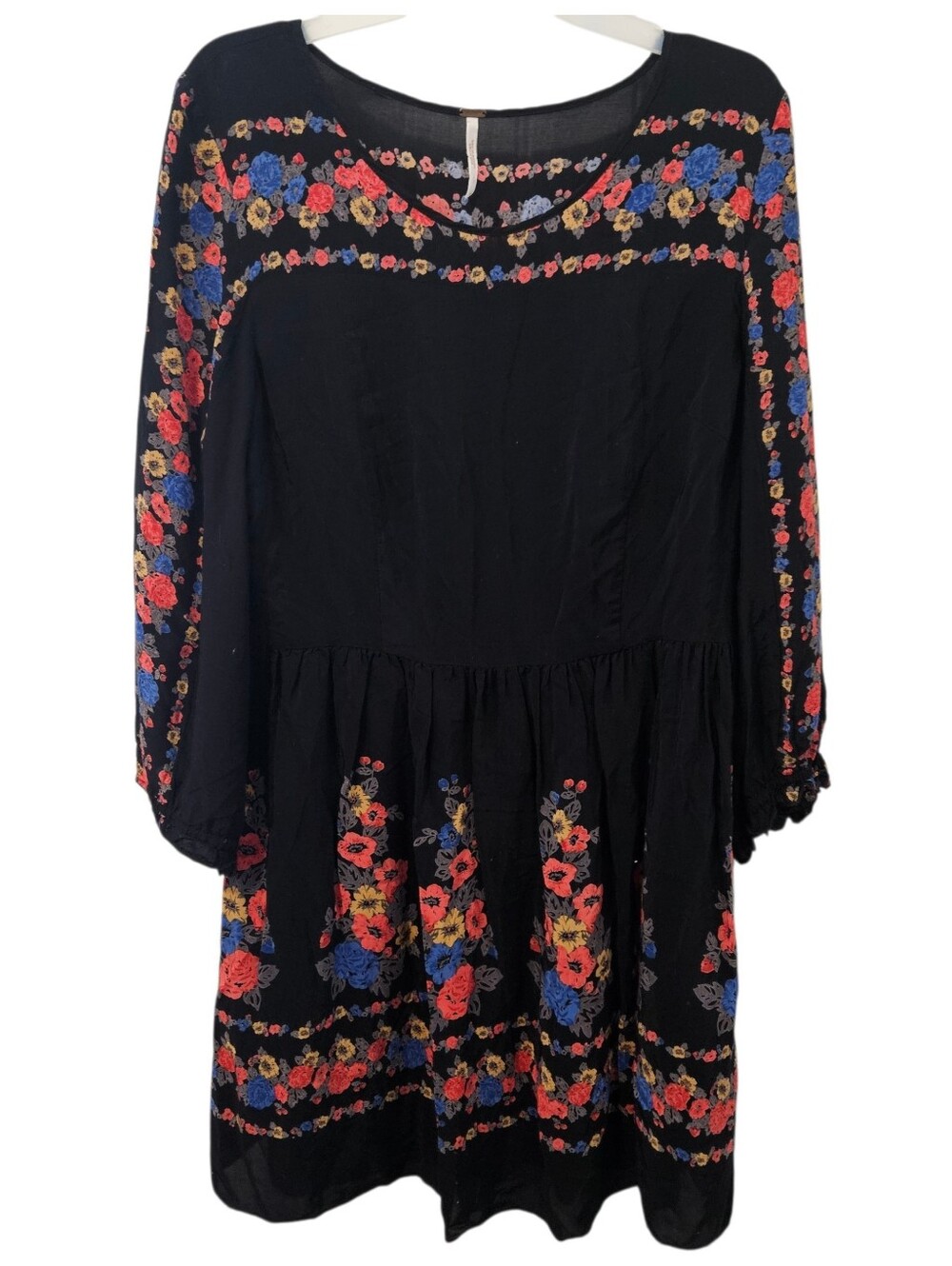 Free People Dress Floral Boho Hippie Womens 12 - Picture 1 of 7